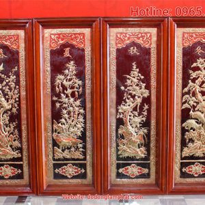 Tranh đồng mạ vàng của Đồng Tâm Phát được khách hàng gần xa tin tưởng.