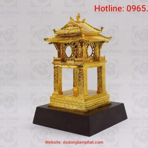 khuê văn các bằng đồng mạ vàng 9999