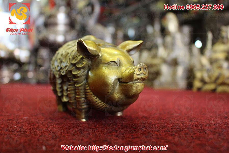 Linh vật lợn bằng đồng – biểu tượng của sự may mắn trong văn hóa Việt