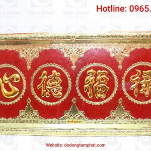 Tranh chữ bằng đồng Tâm Đức Phúc Lộc thiết kế tinh xảo