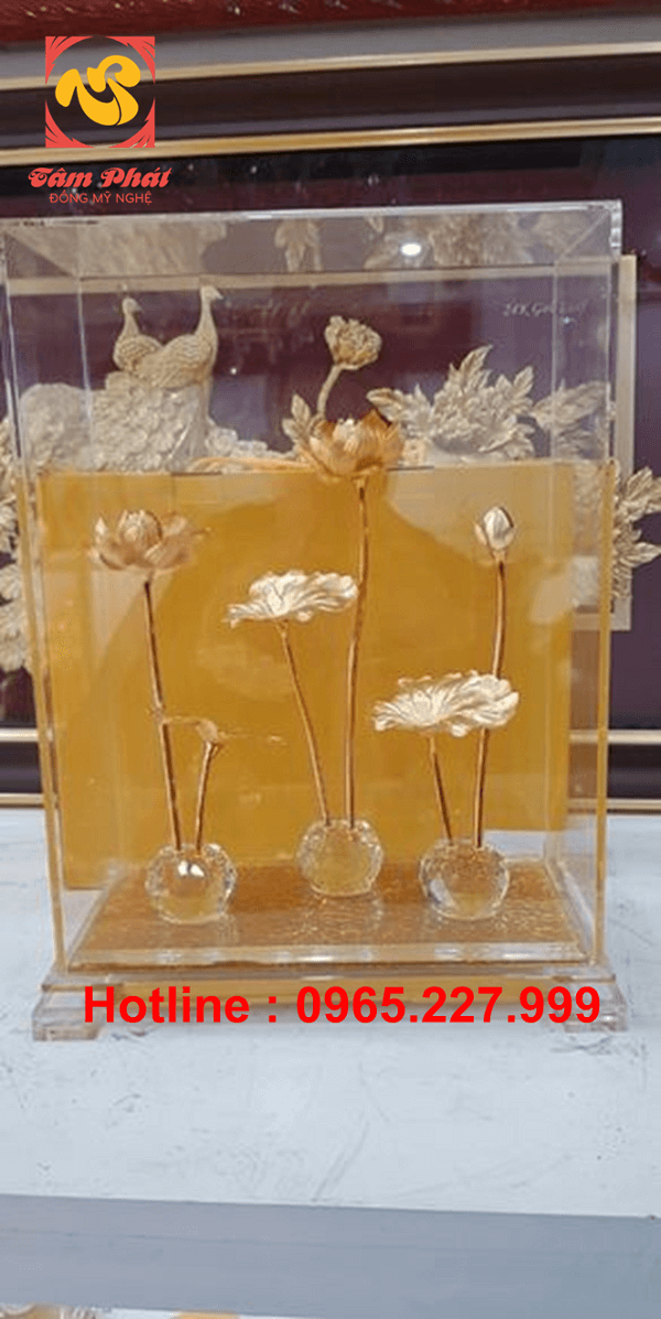 Hoa đồng mạ vàng 24k đẹp tinh xảo - món quà ý nghĩa nhất